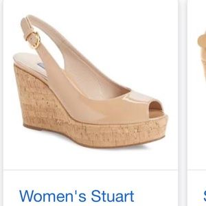 GUC Stuart Weitzman Peep Toe Wedges